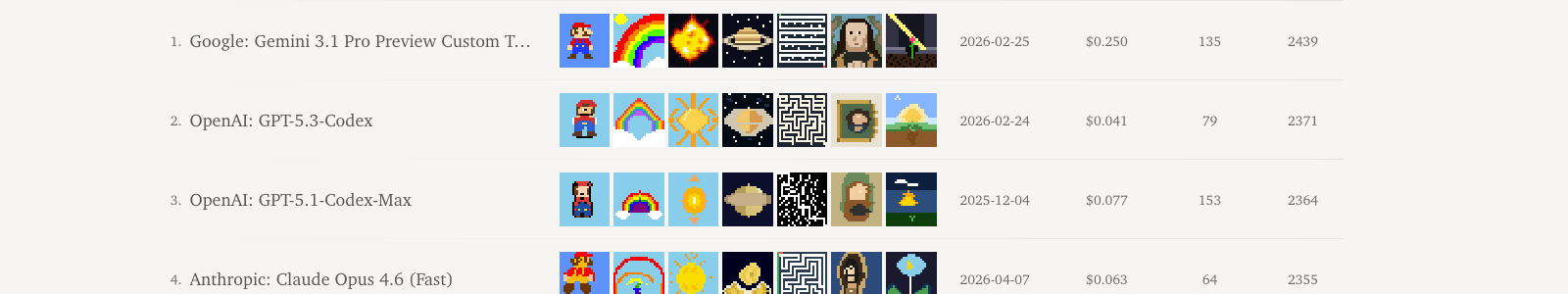 Pixel Art Bench screenshot