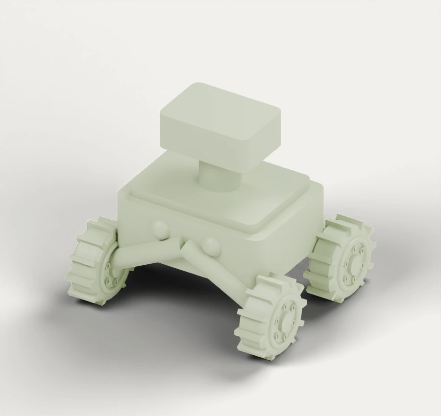 3D preview of Four Wheel Courier
