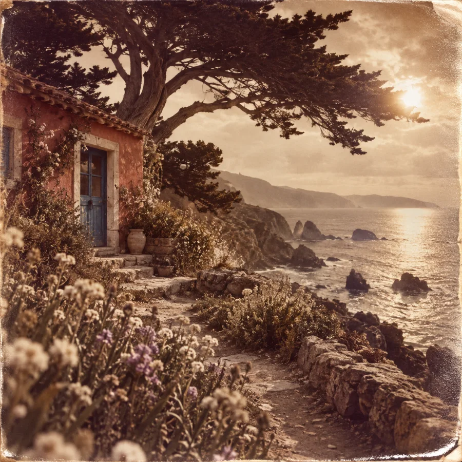 Albumen Print: Fine sepia detail and a gentle surface sheen