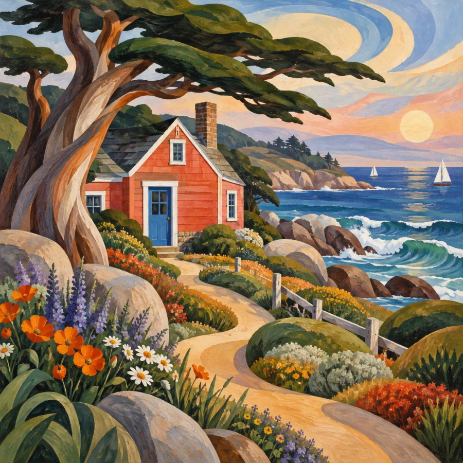 American Regionalism: Rolling landscape and sculpted everyday forms
