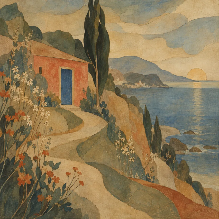 Bengal School Painting: Lyrical wash and delicate atmospheric contour