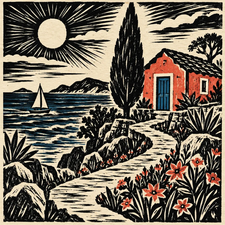Brazilian Cordel Woodcut: Bold carved storytelling