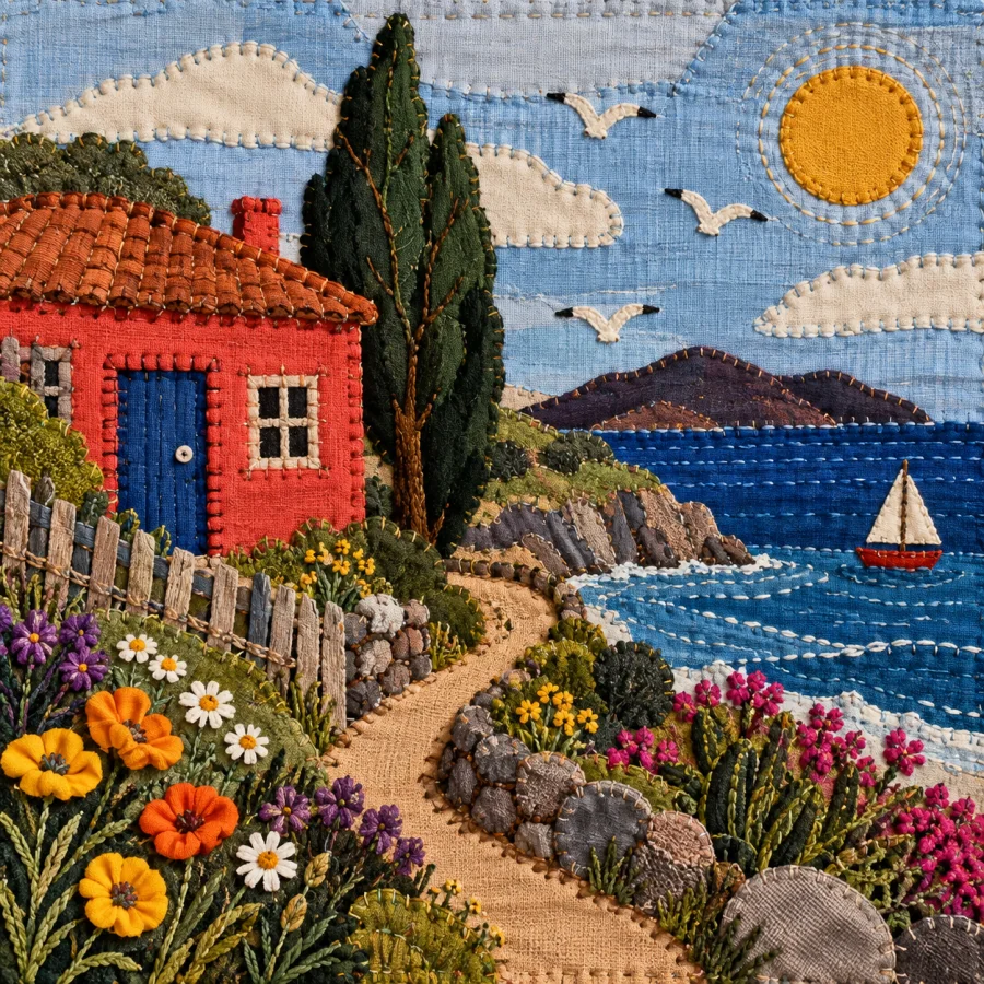 Chilean Arpillera: Storytelling in stitched fabric relief
