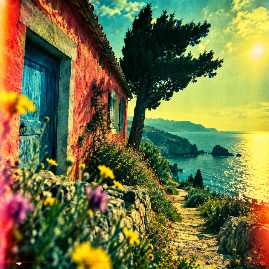 Cross-Processed Film: Unexpected color shifts and punchy contrast