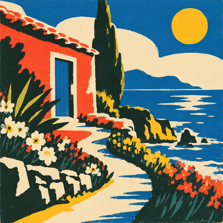 Cuban Screen-Printed Poster: Punchy color and playful metaphor