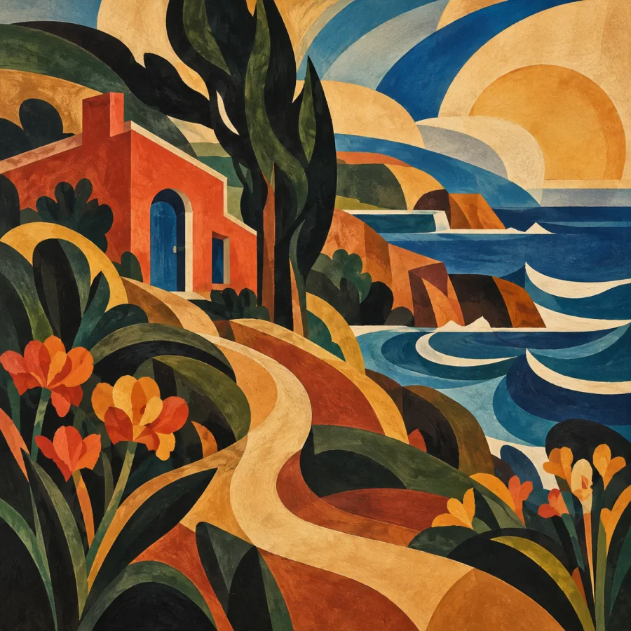 Harlem Renaissance Mural: Modernist silhouettes and layered cultural rhythm