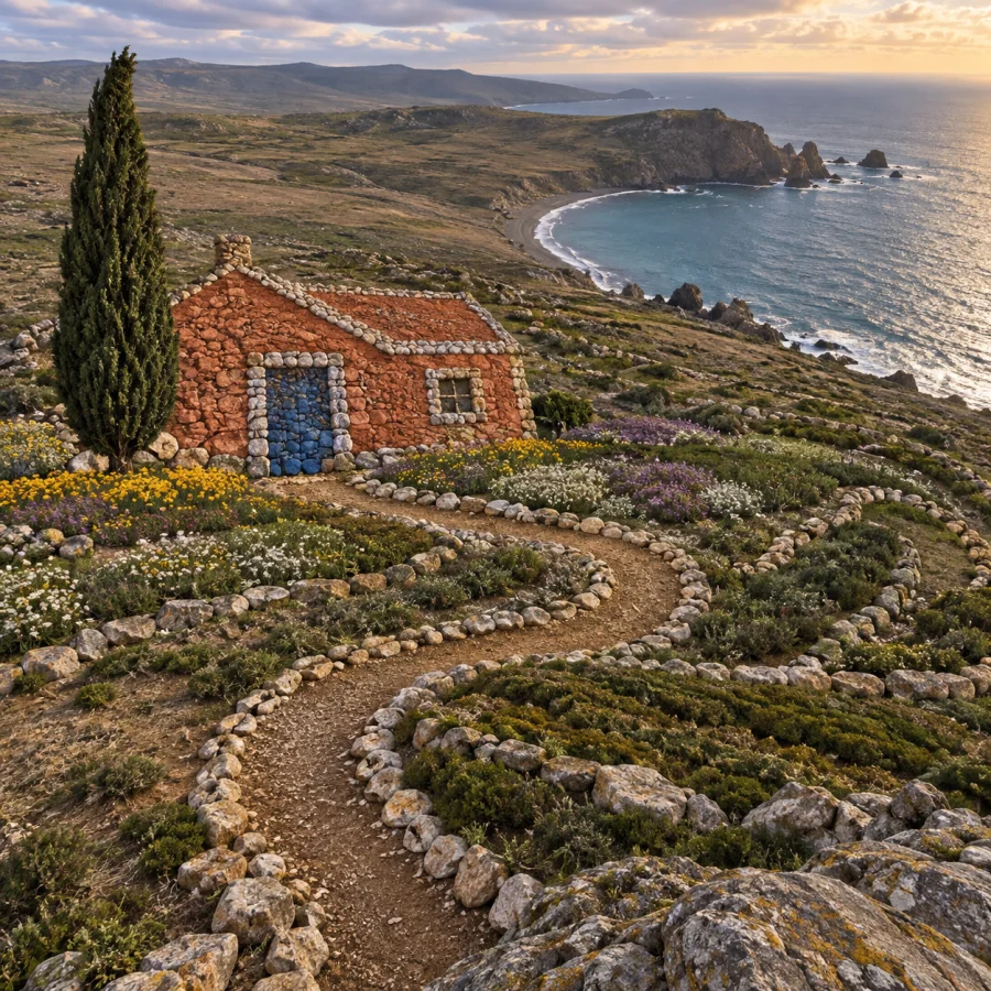 Land Art: Large-scale marks in the terrain