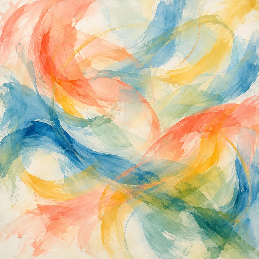 Lyrical Abstraction: Flowing color and open gestural space