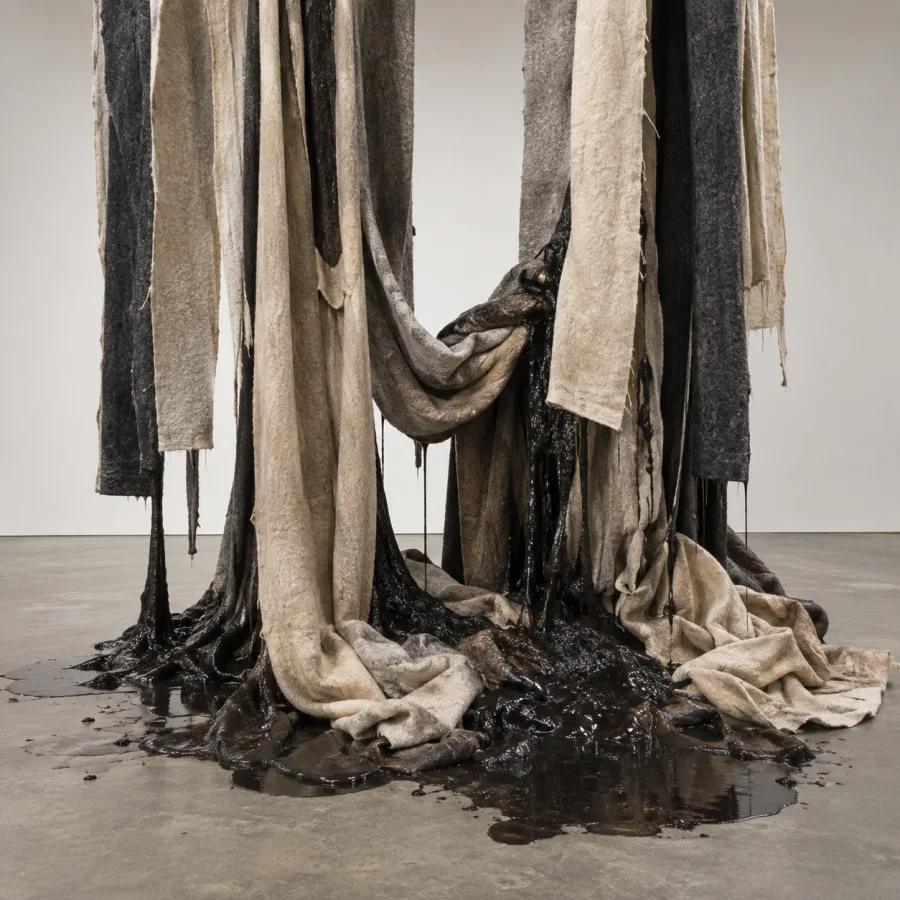 Process Art: Visible gravity, accumulation, and change