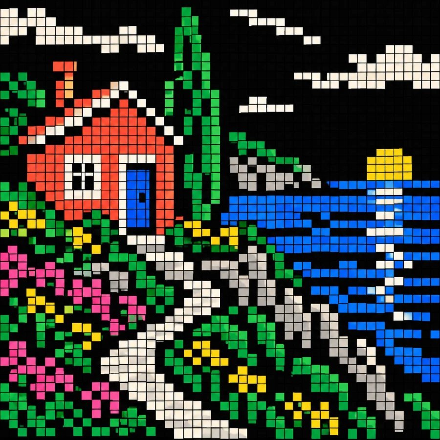Teletext Mosaic: Broadcast graphics from chunky character cells