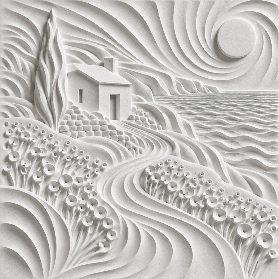 Zero Group Relief: White repetition animated by light