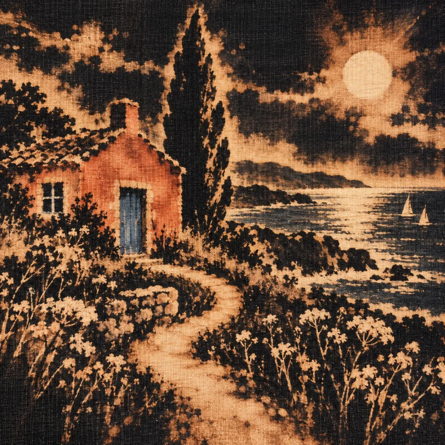 Bleach Painting: Light lifted out of dark cloth