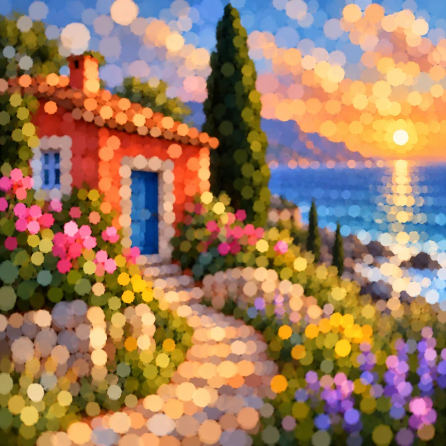 Bokeh Mosaic: A world made of points of light