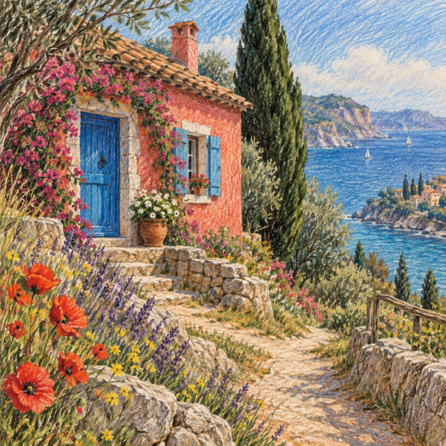 Colored Pencil: Color built one stroke at a time