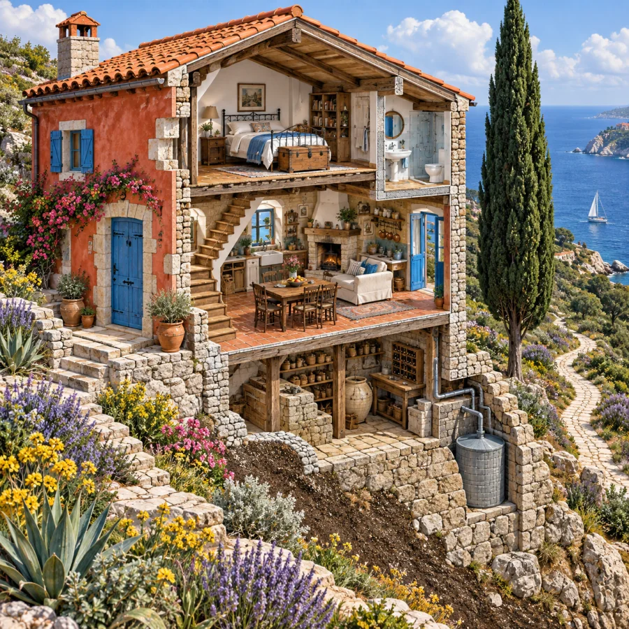 Cutaway Illustration: Outside and inside at once