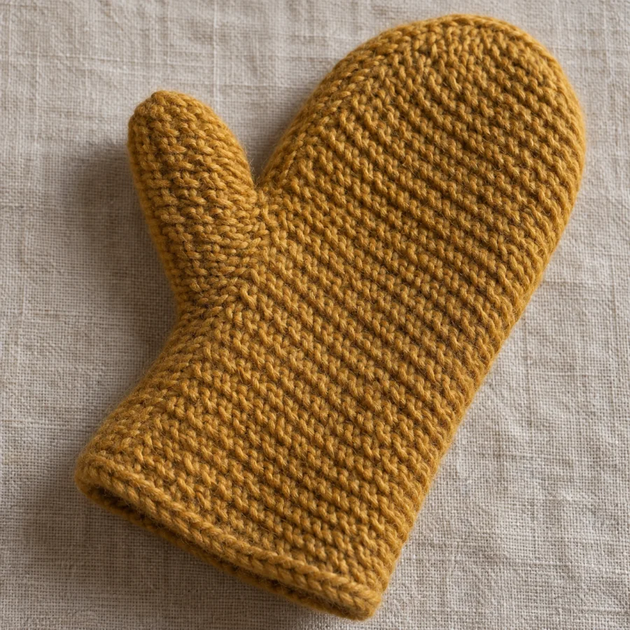 Nålbinding: Dense interconnected yarn loops made with a single needle, compact wool texture and sculptural fabric structure.