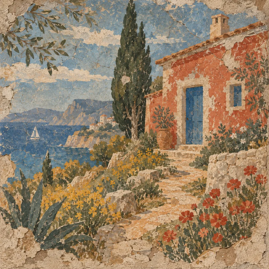 Fresco: Pigment held in plaster