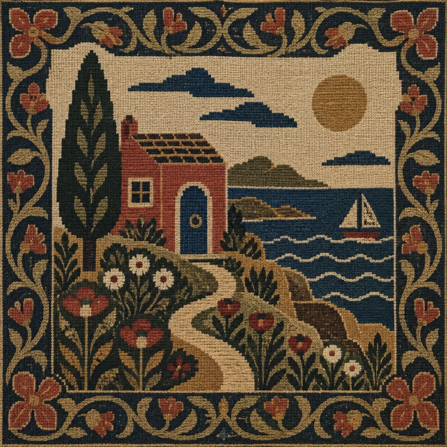Coptic Tapestry Weaving: Interwoven figures and dense ornament