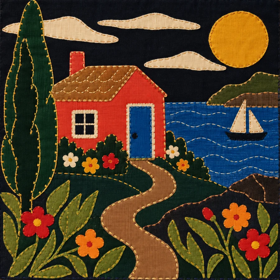 Fon Applique: Cut cloth tells a bold story