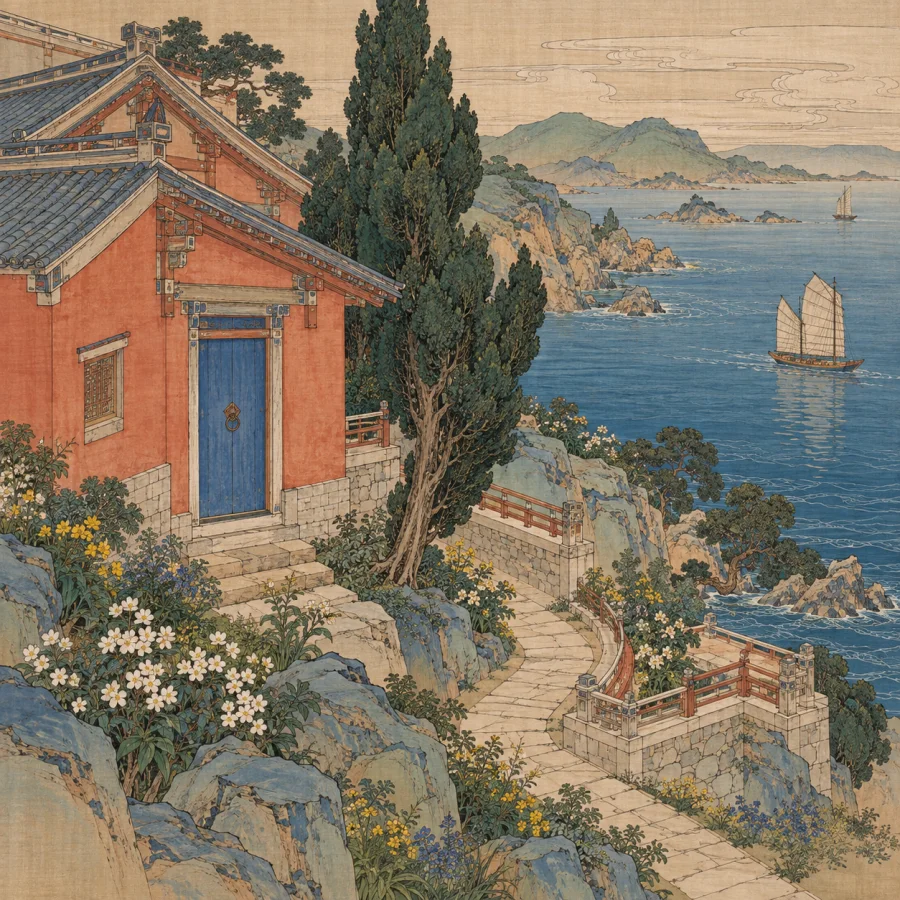 Jiehua Architectural Painting: Architecture ruled with exquisite precision