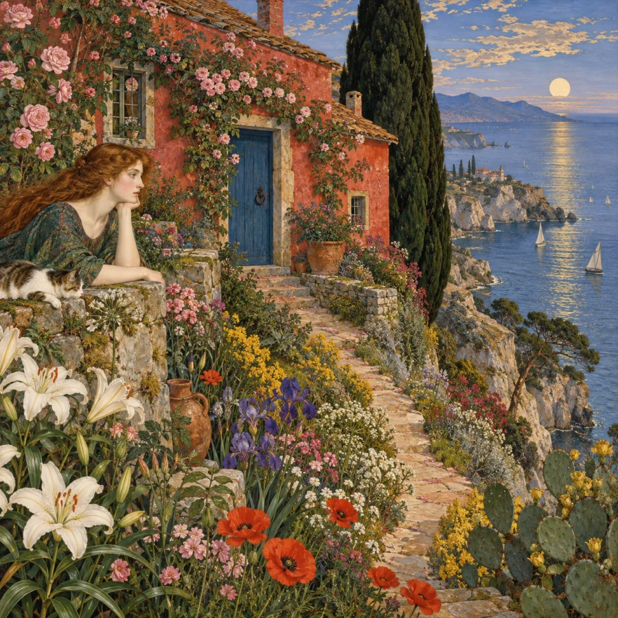 Pre-Raphaelite Painting: Brilliant color and meticulous nature