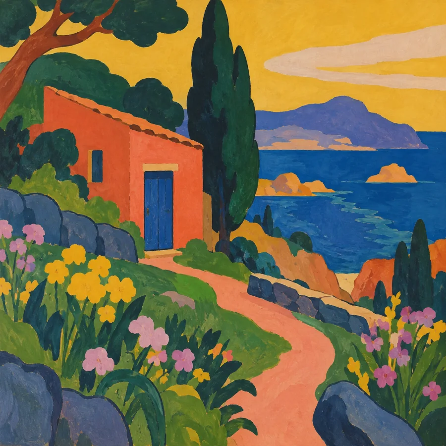 Synthetism: Memory simplifies shape and color