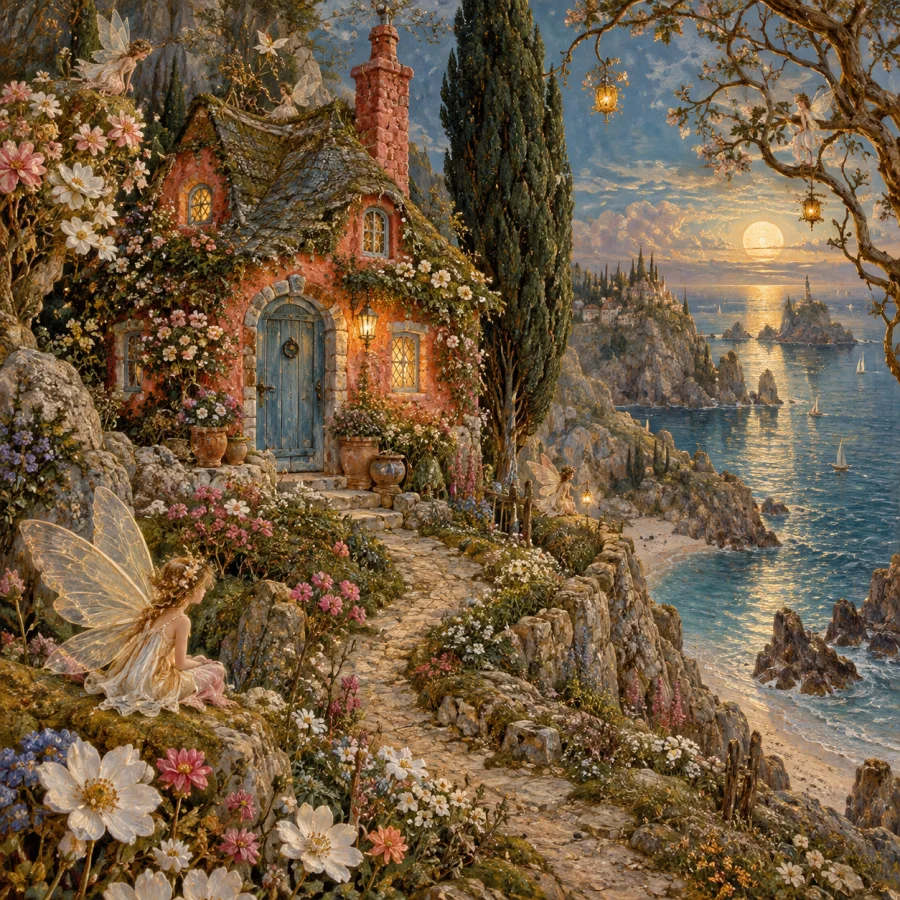 Victorian Fairy Painting: Tiny fantastic worlds in intricate detail