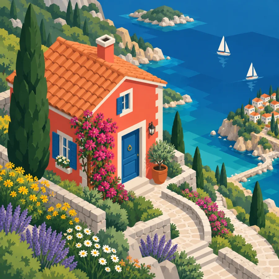 Isometric Vector: A crisp little diagram