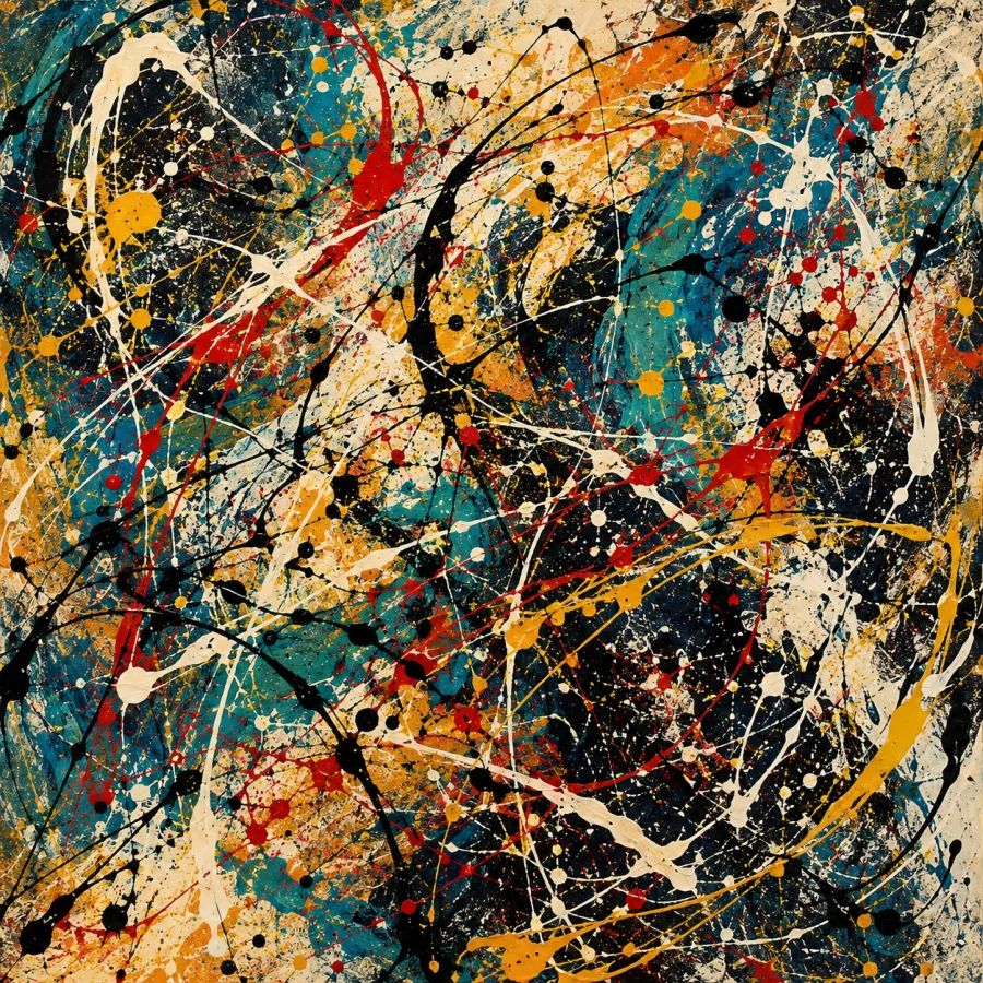 Action Painting: Movement recorded as an all-over painted field
