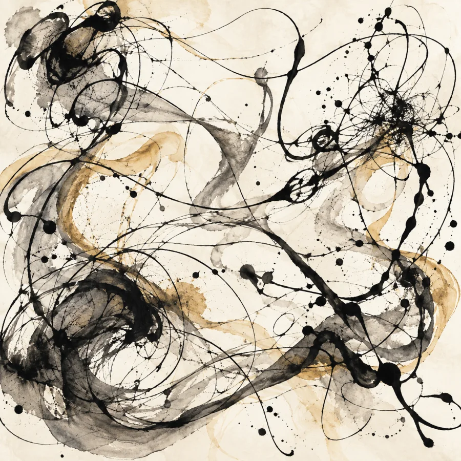 Automatic Drawing: Spontaneous line finding unexpected forms
