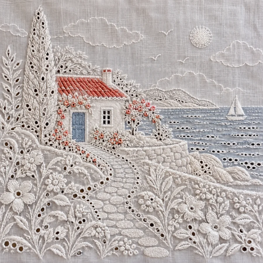 Chikankari Embroidery: White threadwork and translucent shadows