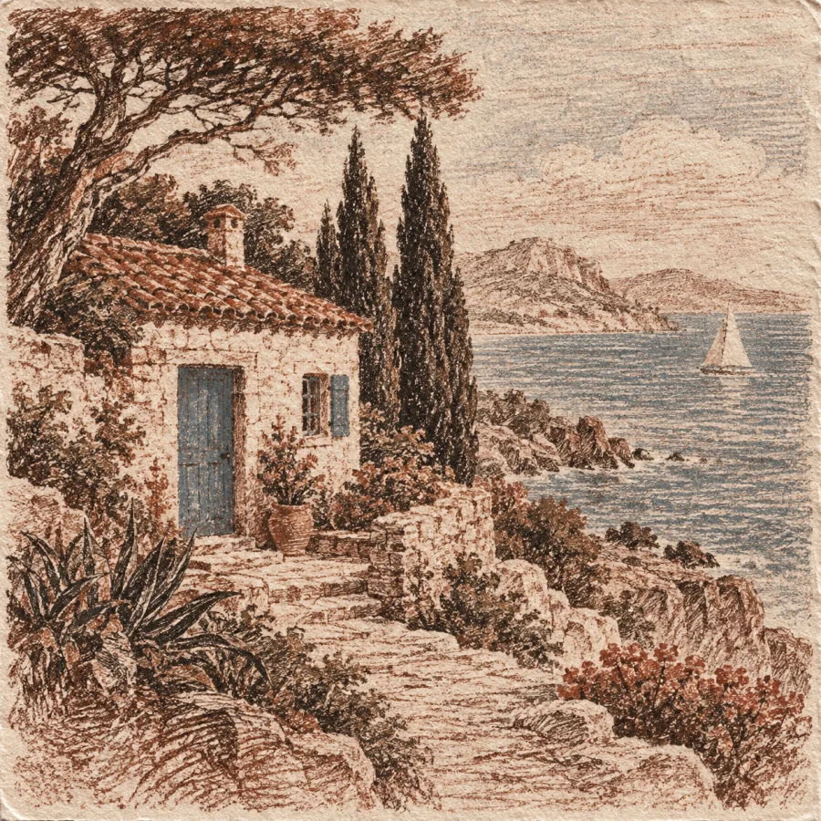 Crayon-Manner Engraving: Printed marks that imitate chalk grain