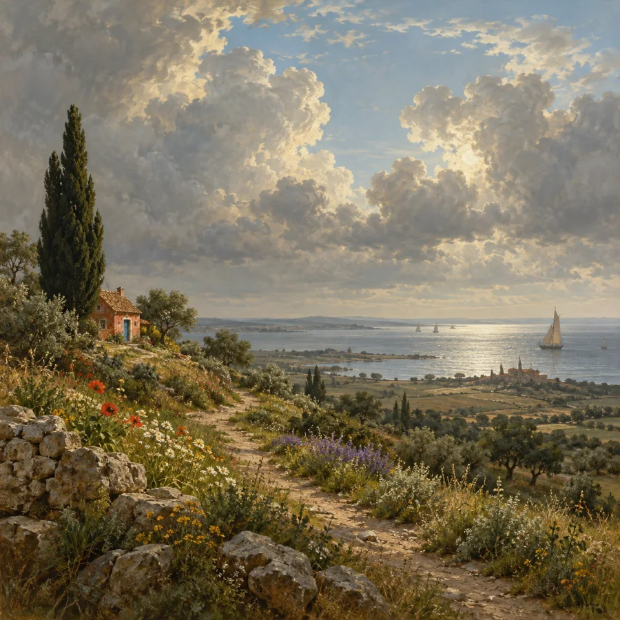 Dutch Golden Age Landscape: Low horizons beneath enormous skies