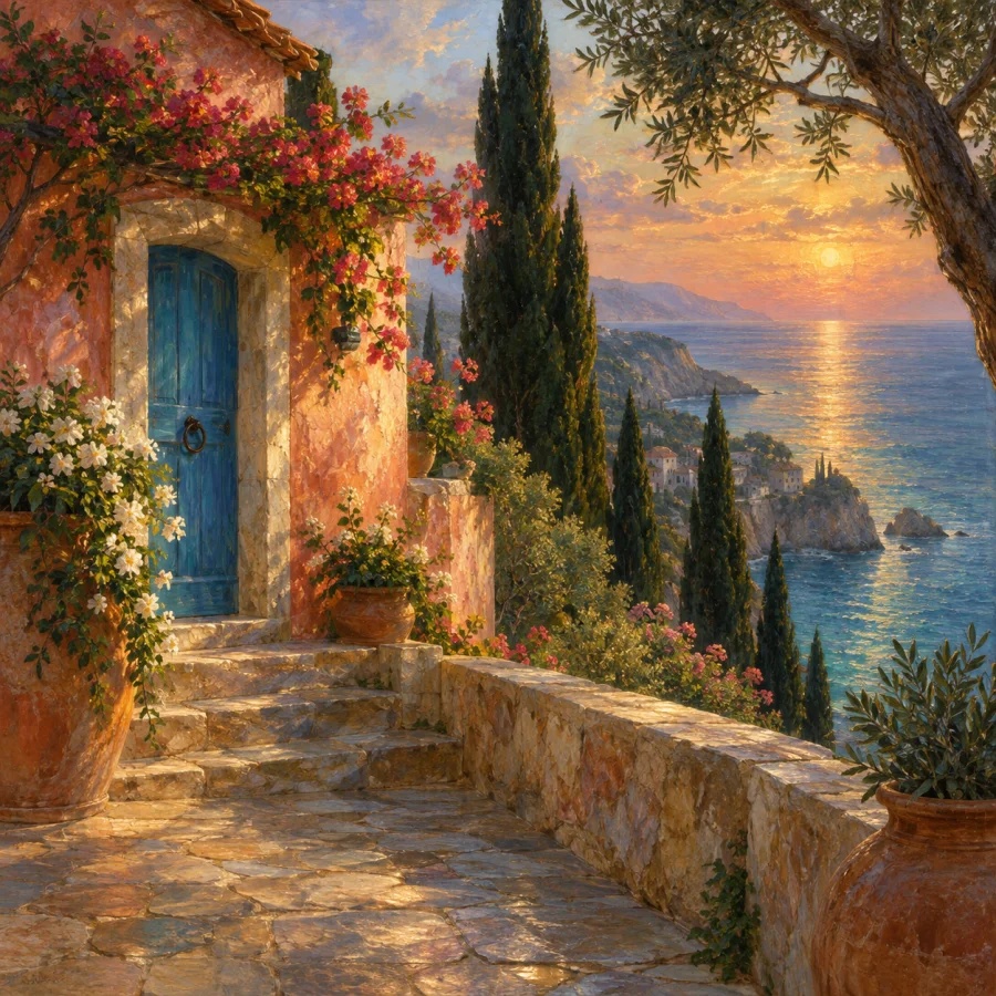 Glazed Oil Painting: Transparent color layered into deep luminosity
