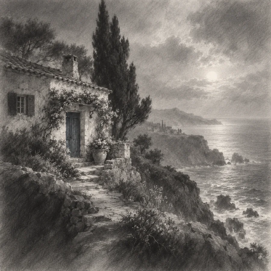 Graphite Powder Drawing: Velvety tonal clouds with erased light