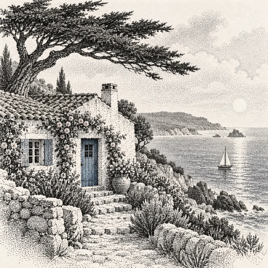 Ink Stippling: Shading built from patient monochrome dots