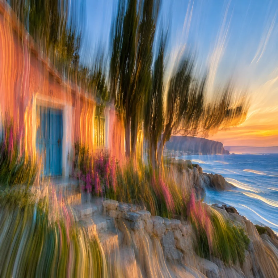 Intentional Camera Movement: Observed forms stretched into painterly motion