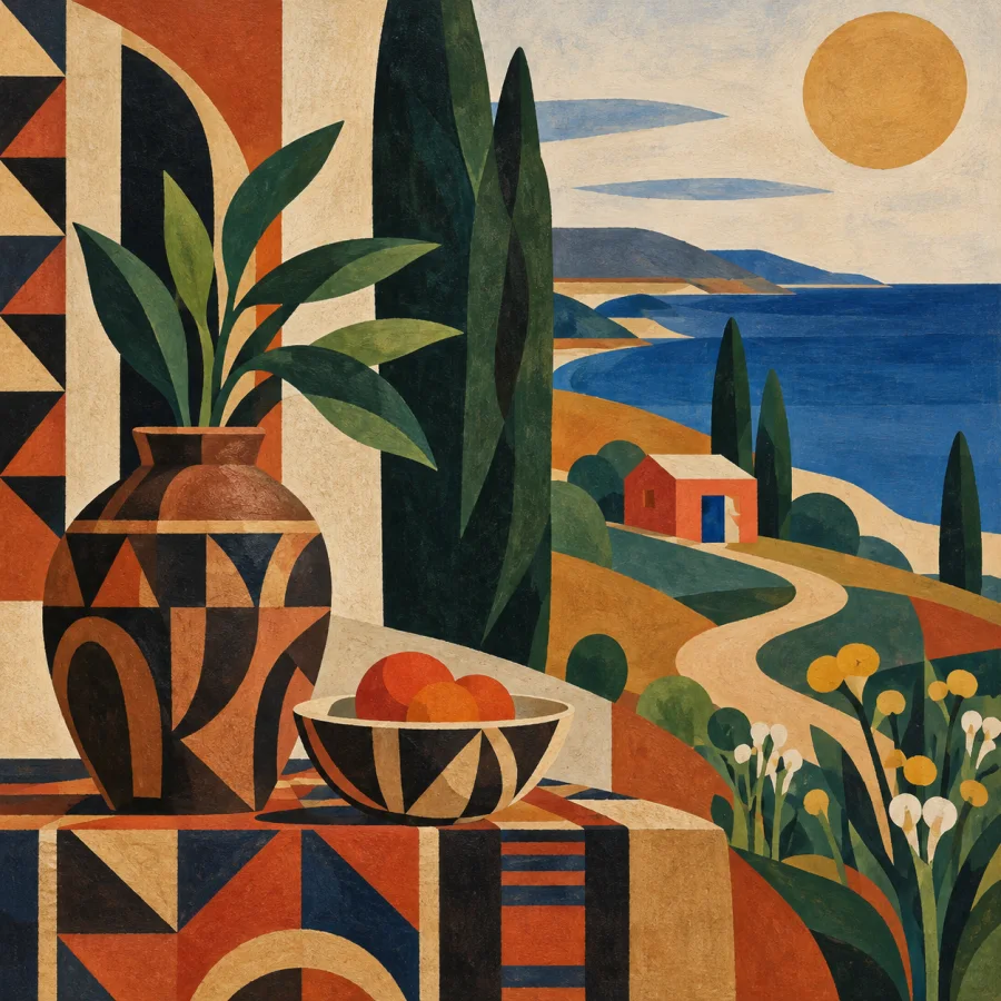 Nigerian Zaria Modernism: Modern composition with locally grounded pattern