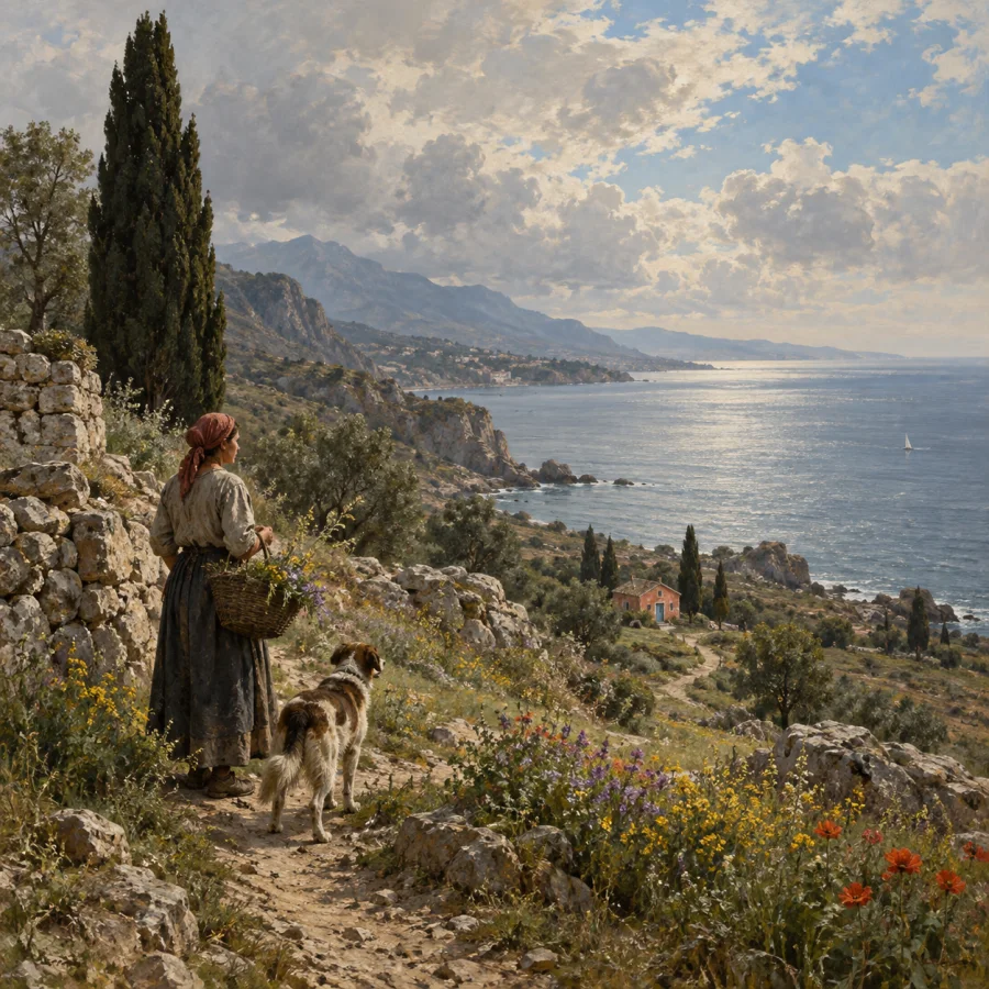 Russian Itinerant Realism: Expansive terrain and direct human-scale observation