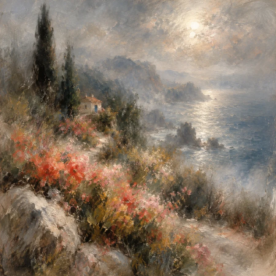 Scapigliatura Painting: Forms dissolving into luminous brushwork