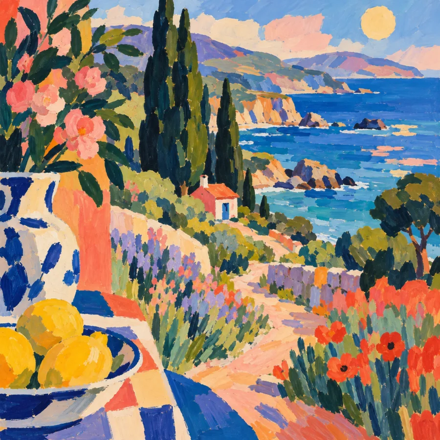 Scottish Colourist Painting: Confident color and decorative simplification