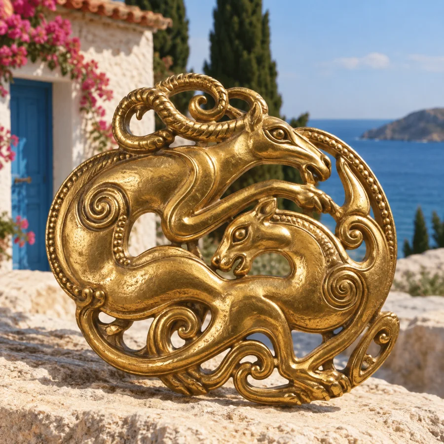 Scythian Animal-Style Metalwork: Compact creatures folded into dynamic ornament