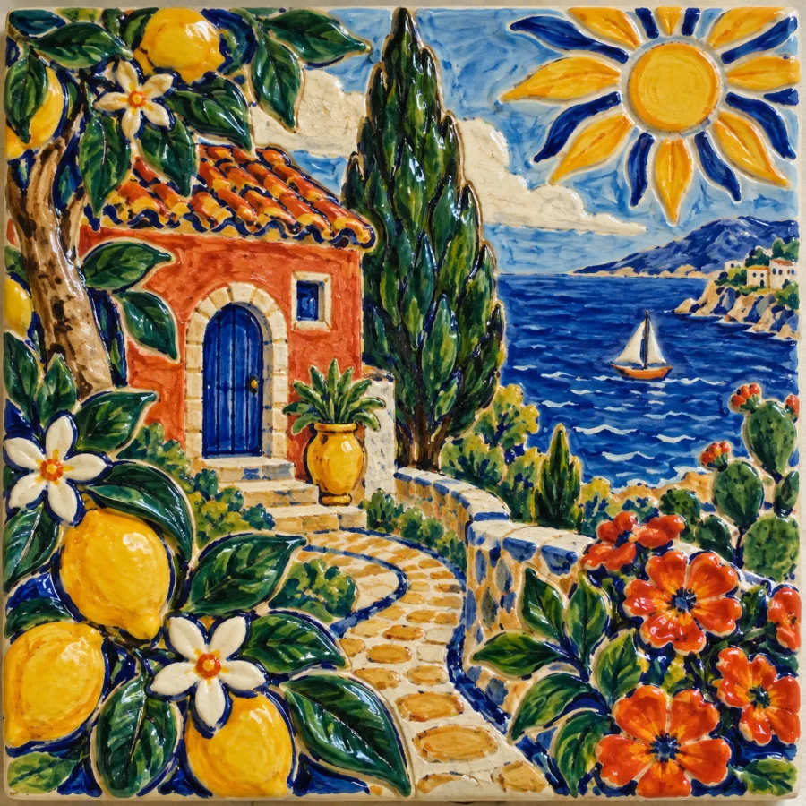 Sicilian Maiolica: Vivid painted ceramics with lively ornament