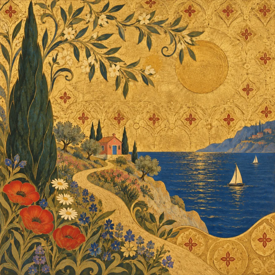 Sienese Gold-Ground Painting: Jewel color and lyrical gold