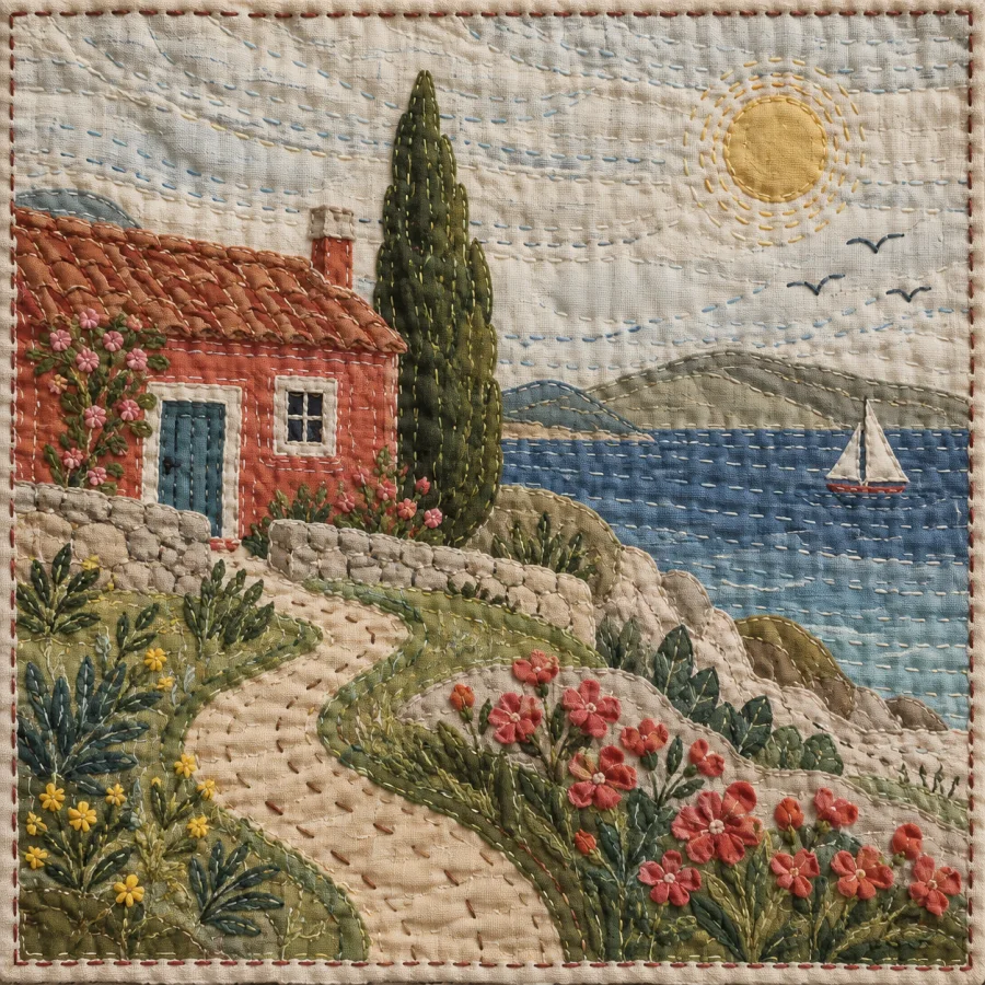 Sujani Embroidery: Narrative forms traced in running stitches