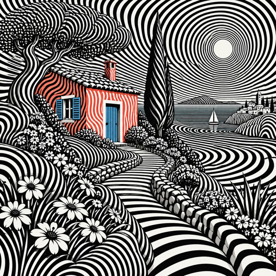 Op Art: Patterns that seem to move