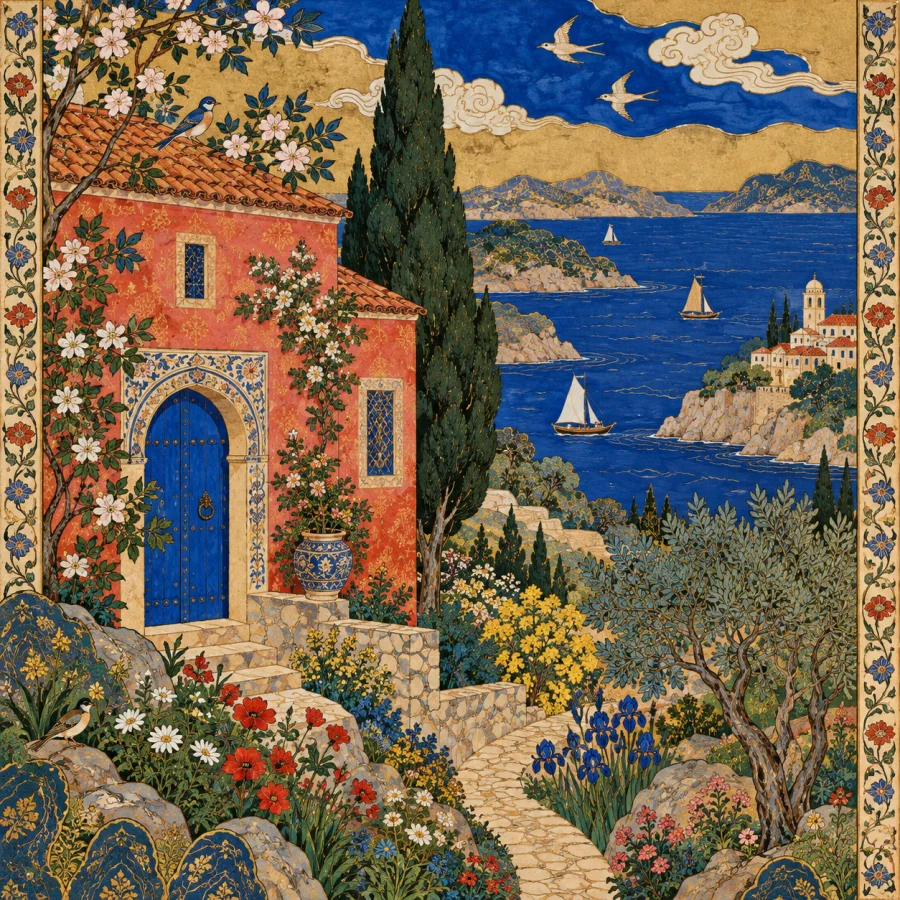 Persian Miniature: Intricate worlds in jewel colors