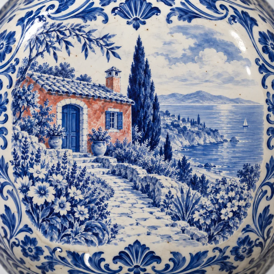 Blue-and-White Porcelain: Cobalt under a glassy glaze