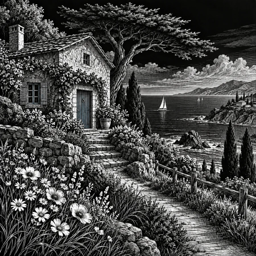 Scratchboard: Light carved from darkness