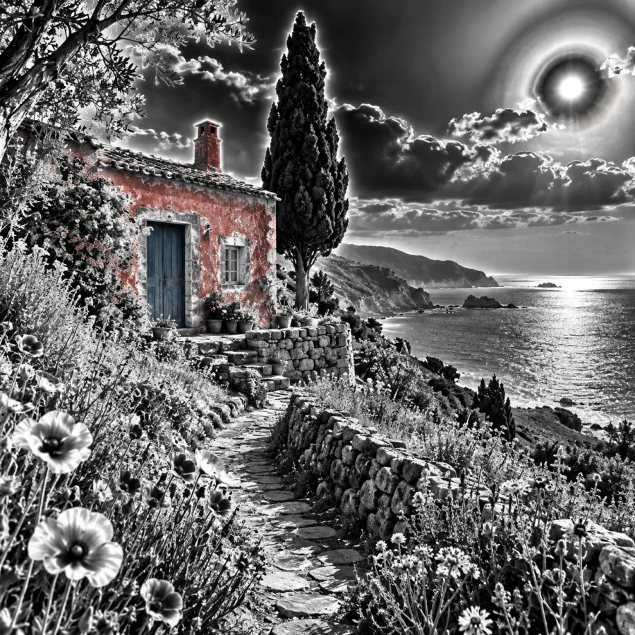 Solarization: Light reverses at the edges